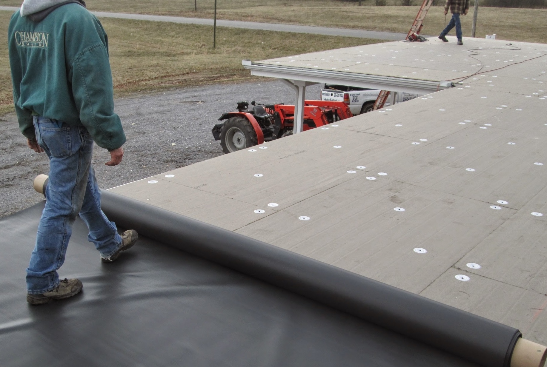 modified bitumen roof install